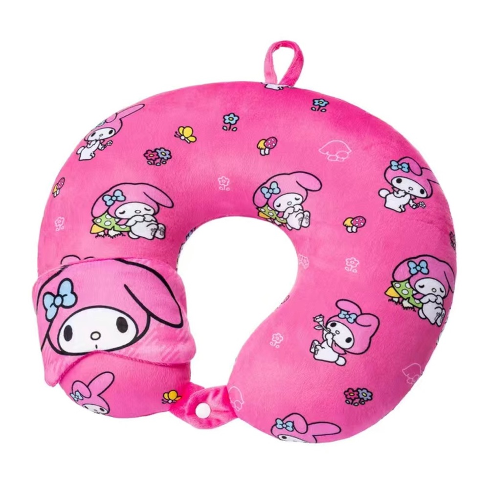 My Melody headrest Pillow Neck with eye mash